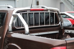 Lankai į krovininę dalį su lango apsauga Nissan Navara 2016 - 
